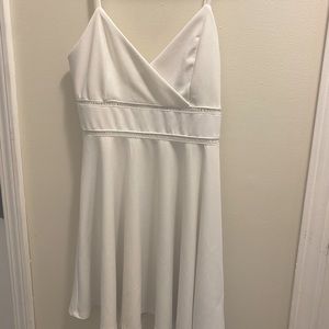 Spaghetti strap white dress Size L